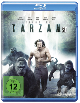 THE LEGEND OF TARZAN (Alexander Skarsgard, Christoph Waltz) Blu-ray 3D