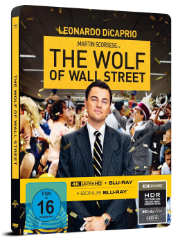 THE WOLF OF WALL STREET (4K Ultra HD + 2 Blu-ray Discs) Steelbook