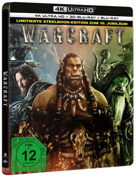 WARCRAFT (4K Ultra HD + Blu-ray 3D + Blu-ray Disc) Steelbook
