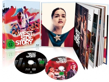 WEST SIDE STORY (Ansel Elgort, Ariana DeBose) Blu-ray Disc + DVD, Mediabook