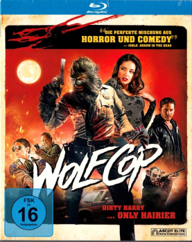 WOLFCOP (Leo Fafard, Amy Matysio) Blu-ray Disc, Schuber