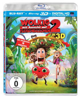 WOLKIG MIT AUSSICHT AUF FLEISCHBÄLLCHEN 2 (Blu-ray 3D + Blu-ray Disc)