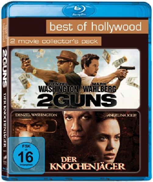2 GUNS + DER KNOCHENJÄGER (Denzel Washington) 2 Blu-ray Discs