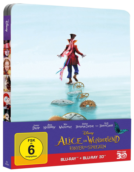 ALICE IM WUNDERLAND: HINTER DEN SPIEGELN (Blu-ray 3D + Blu-ray Disc) Steelbook