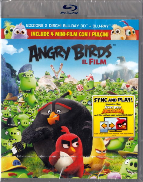 ANGRY BIRDS, Der Film (Blu-ray 3D + Blu-ray Disc) Import