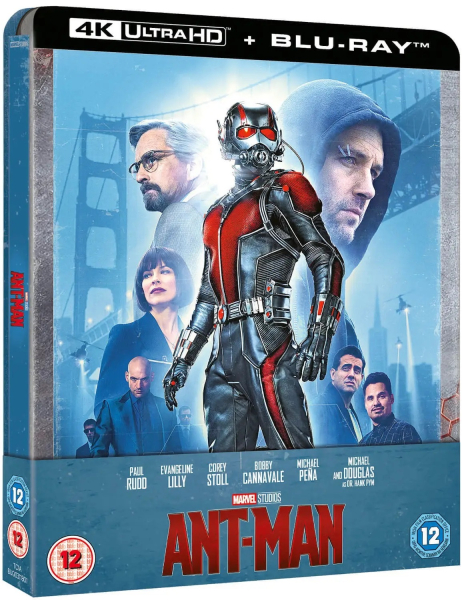 ANT-MAN (Paul Rudd) 4K Ultra HD + Blu-ray Disc, Steelbook U.K.