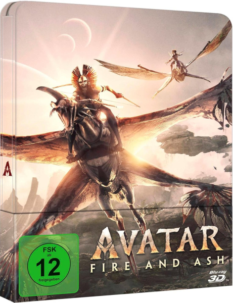 AVATAR: FIRE AND ASH (Blu-ray 3D + 2 Blu-ray Discs) Steelbook
