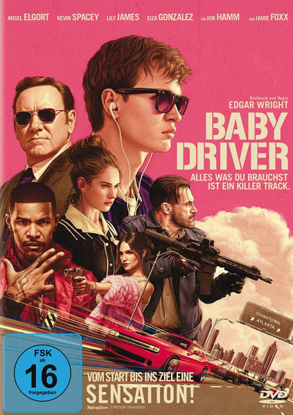 BABY DRIVER (Ansel Elgort, Kevin Spacey, Lily James) DVD