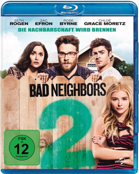 BAD NEIGHBORS 2 (Seth Rogen, Zac Efron) Blu-ray Disc