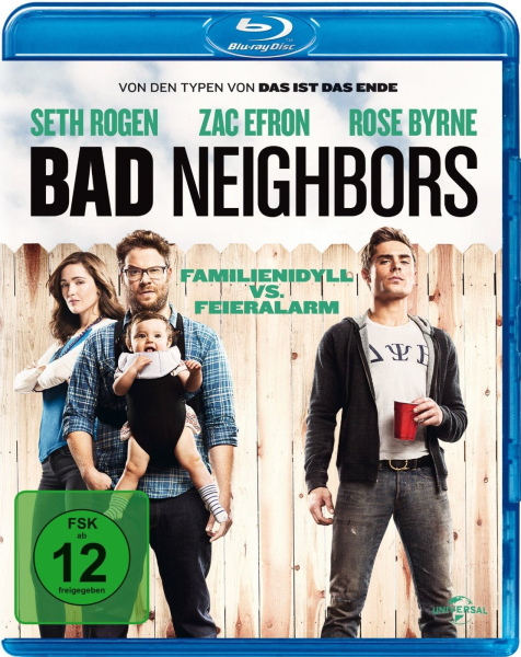 BAD NEIGHBORS (Seth Rogen, Zac Efron) Blu-ray Disc