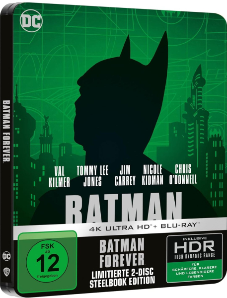 BATMAN FOREVER (Val Kilmer) 4K Ultra HD + Blu-ray Disc, Steelbook