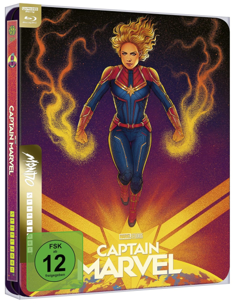CAPTAIN MARVEL (Brie Larson) 4K Ultra HD + Blu-ray Disc, Mondo-Steelbook