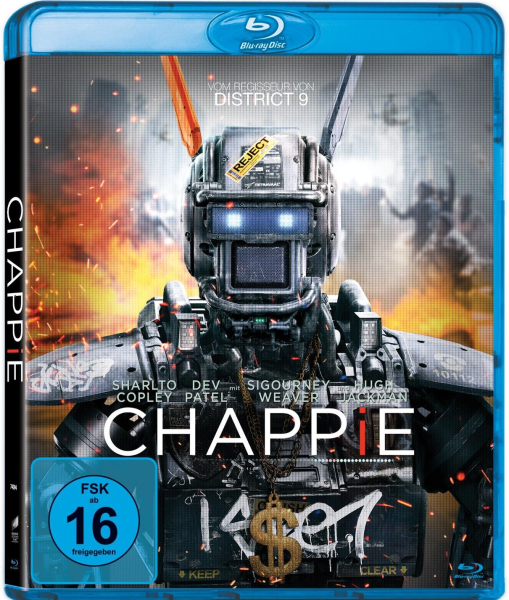 CHAPPIE (Sharlto Copley, Sigourney Weaver, Hugh Jackman) Blu-ray Disc