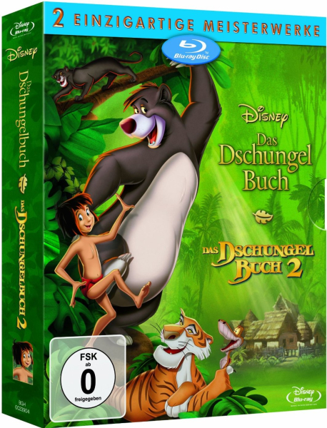 DAS DSCHUNGELBUCH + DAS DSCHUNGELBUCH 2 (Walt Disney) 2 Blu-ray Discs