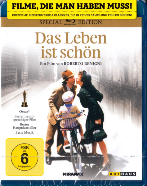DAS LEBEN IST SCHÖN, Special Edition (Roberto Benigni) Blu-ray Disc