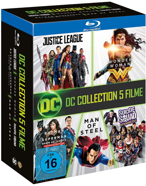 DC COLLECTION, 5 FILME (Gal Gadot, Henry Cavill) 5 Blu-ray Discs