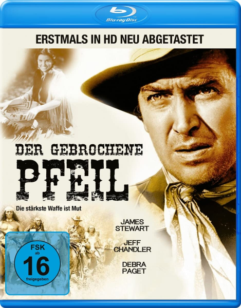 DER GEBROCHENE PFEIL (James Stewart, Debra Paget) Blu-ray Disc