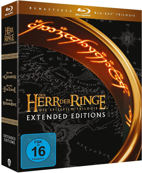 DER HERR DER RINGE: DIE SPIELFILM TRILOGIE, Extended Editions (6 Blu-ray Discs)