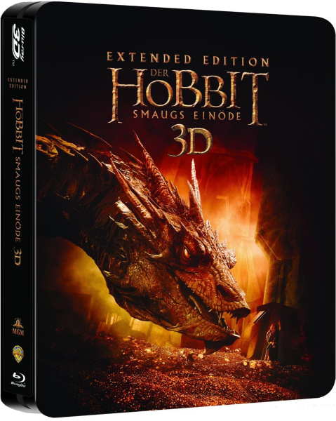 DER HOBBIT: SMAUG'S EINÖDE, Extended Edition (2 x Blu-ray 3D + 3 Blu-ray Discs) Steelbook
