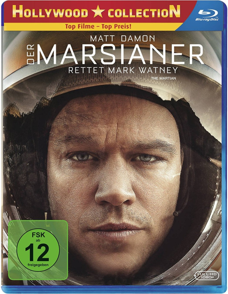 DER MARSIANER (Matt Damon, Jessica Chastain) Blu-ray Disc