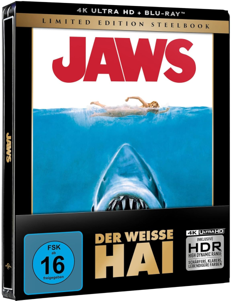 DER WEISSE HAI (Roy Scheider) 4K Ultra HD + Blu-ray Disc, Steelbook