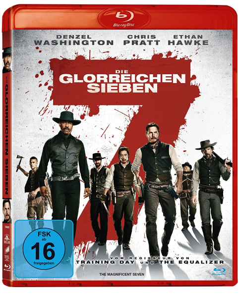 DIE GLORREICHEN SIEBEN (Denzel Washington, Chris Pratt) Blu-ray Disc