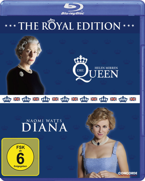 DIE QUEEN (Helen Mirren) + DIANA (Naomi Watts) 2 Blu-ray Discs