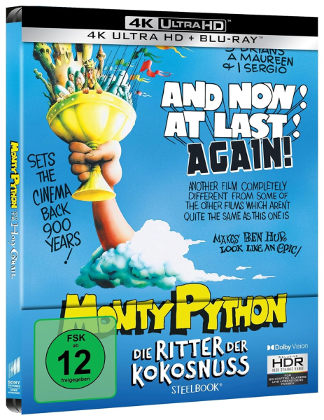 Monty Python's DIE RITTER DER KOKOSNUSS (4K Ultra HD + Blu-ray Disc) Steelbook