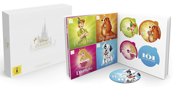 WALT DISNEY CLASSICS: 56 MEISTERWERKE, Limited Edition (47 Blu-ray Discs + 9 DVDs)