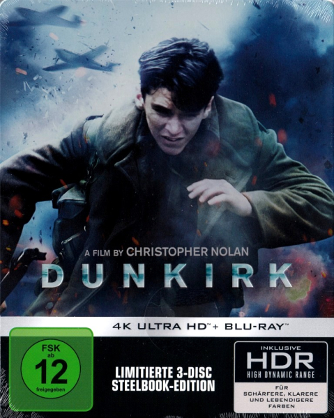 DUNKIRK (4K Ultra HD + 2 Blu-ray Discs) Steelbook