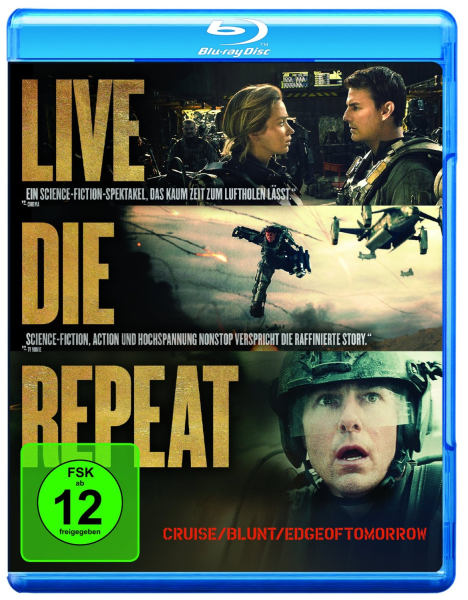 EDGE OF TOMORROW, Live.Die.Repeat (Tom Cruise) Blu-ray Disc