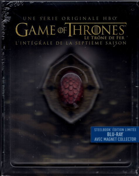 GAME OF THRONES, Staffel 7 (4 Blu-ray Discs) Steelbook + Magnet-Siegel, Import
