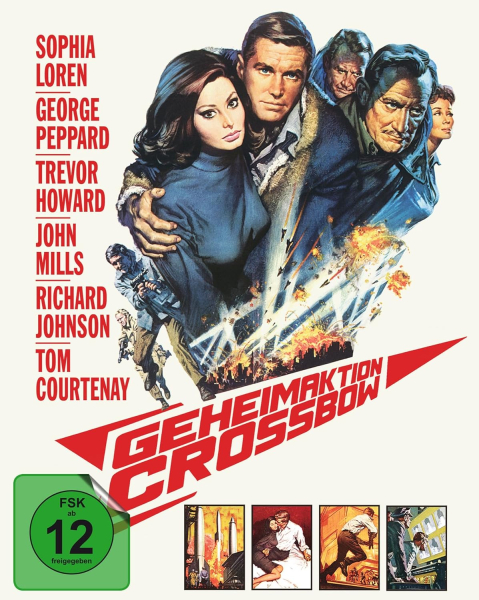 GEHEIMAKTION CROSSBOW (Sophia Loren) Blu-ray Disc + DVD, Mediabook