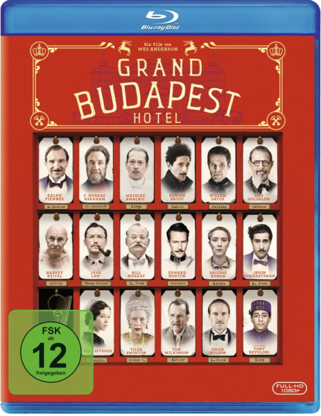 GRAND BUDAPEST HOTEL (Ralph Fiennes, F. Murray Abraham) Blu-ray Disc