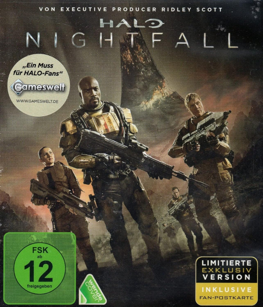 HALO - NIGHTFALL (Mike Colter) Blu-ray Disc + Fan-Postkarte