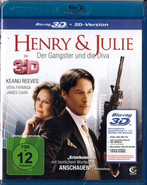 HENRY & JULIE, Der Gangster und die Diva (Keanu Reeves) Blu-ray 3D