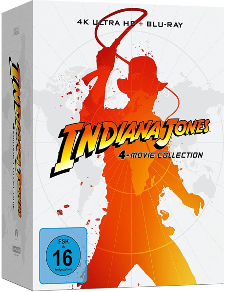 INDIANA JONES 4-MOVIE COLLECTION (4x 4K Ultra HD + 5 Blu-ray Discs) Steelbook