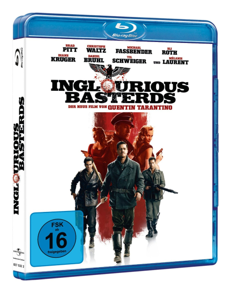 INGLOURIOUS BASTERDS (Christoph Waltz, Brad Pitt) Blu-ray Disc
