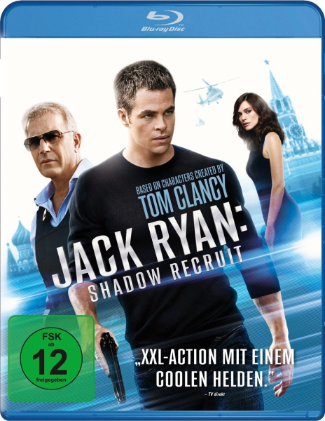 JACK RYAN: SHADOW RECRUIT (Chris Pine. Keira Knightley) Blu-ray Disc