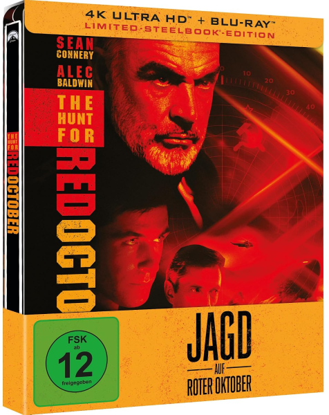 JAGD AUF ROTER OKTOBER (Sean Connery) 4K UHD + Blu-ray Disc, Steelbook