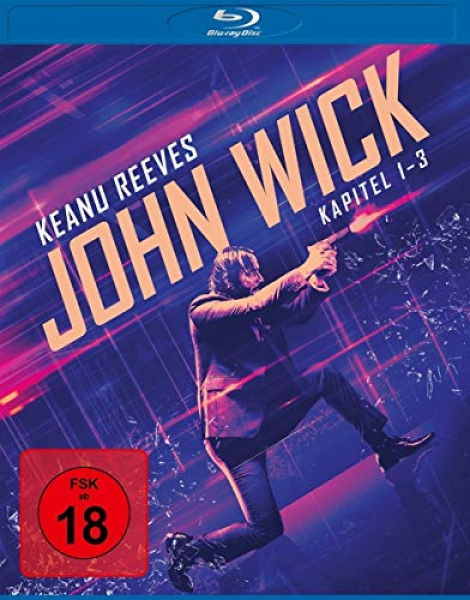 JOHN WICK: KAPITEL 1-3 (Keanu Reeves) 3 Blu-ray Discs