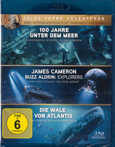JULES VERNE ADVENTURES (Drei außergewöhnliche Dokumentationen) 3 Blu-ray Discs
