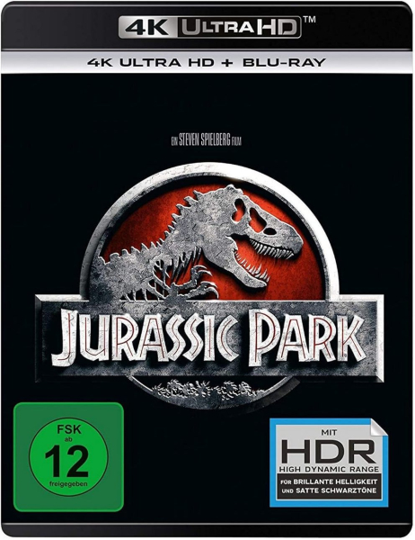JURASSIC PARK (Jeff Goldblum, Sam Neill) 4K Ultra HD + Blu-ray Disc