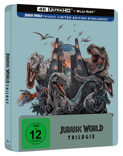 JURASSIC WORLD TRILOGIE (4K Ultra HD + Blu-ray Disc) Steelbook