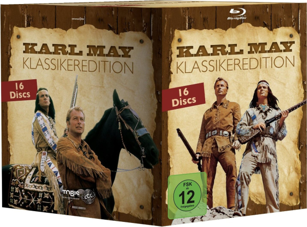 KARL MAY KLASSIKEREDITION (Lex Barker, Pierre Brice) 16 Blu-ray Discs