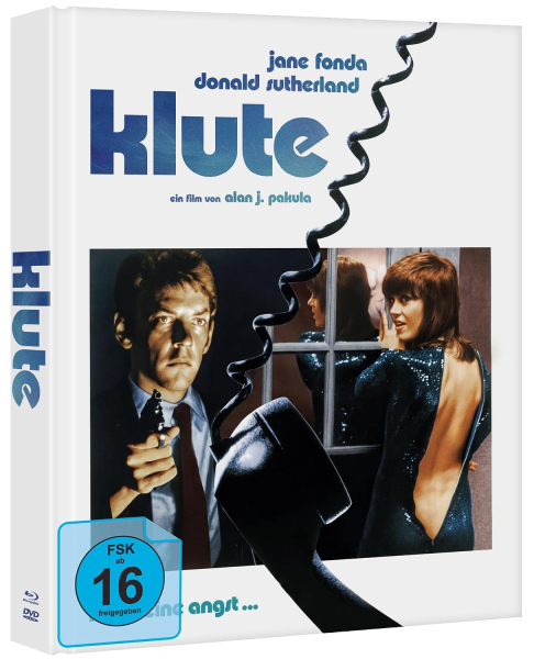 KLUTE (Jane Fonda, Donald Sutherland) Blu-ray Disc + DVD, Mediabook