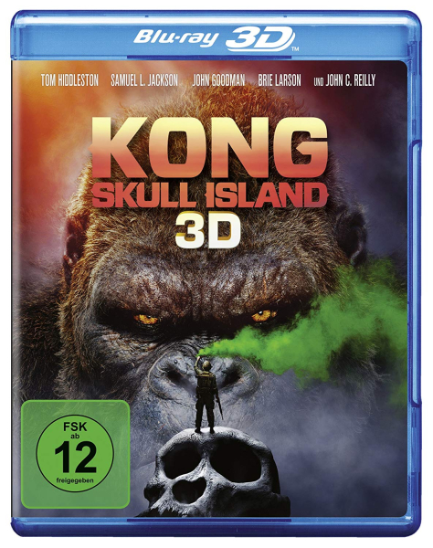 KONG: SKULL ISLAND (Tom Hiddleston, Samuel L. Jackson) Blu-ray 3D