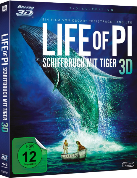 LIFE OF PI, Schiffbruch mit Tiger (Blu-ray 3D + Blu-ray Disc)