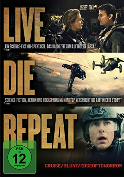 EDGE OF TOMORROW, Live.Die.Repeat (Tom Cruise, Emily Blunt) DVD