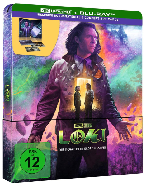 LOKI, Staffel 1 (2 x 4K Ultra HD + 2 Blu-ray Discs) Steelbook